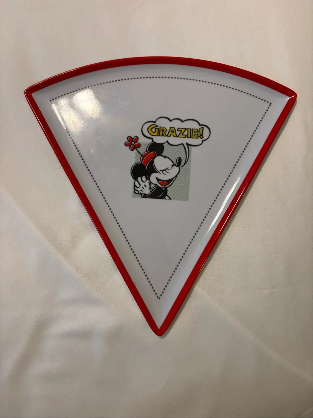Disney White Embossed Seal Panel with Gold Stamp